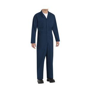 NWoT Red Kap Mens Twill Action Back Coverall Mechanics Navy Size 50 $90 CC034
